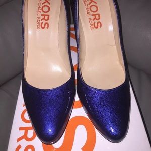 SOLD! Michael Kors Cobalt Patent Heel - 9.5M